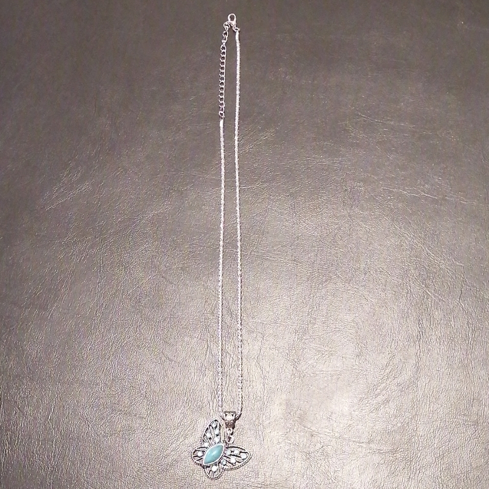 Necklace with butterfly pendant
